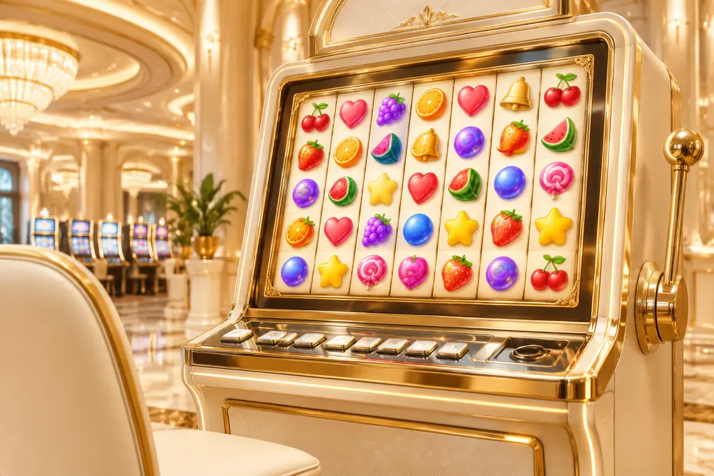 Mesin slot bertema buah dan permen
